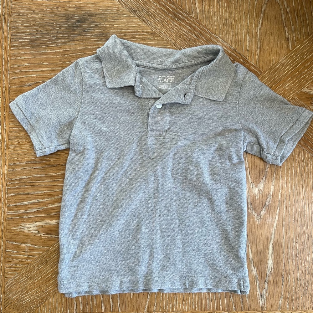 Grey Kids Polo